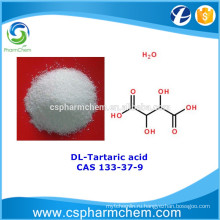 DL-винная кислота, CAS 133-37-9, USP Grade Pharmaceutical, Food Additive
